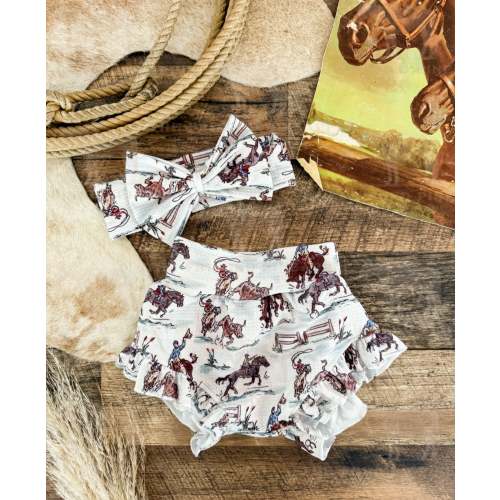 Ole' West Cowgirl Ruffle Bummie&Bow – theFRINGEDpineapple