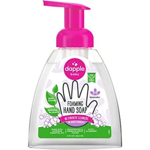 Dapple Foaming Hand Soap, Gentle Hand Wash Baby Soap, Hypoallergenic for Sensitive Skin, Powered by Plants, Lavender, 13 Fl Oz (Pack of 1)