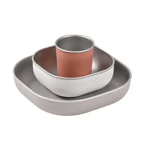 Beaba Stainless Steel Meal Set Gazelle | Baby Bunting AU