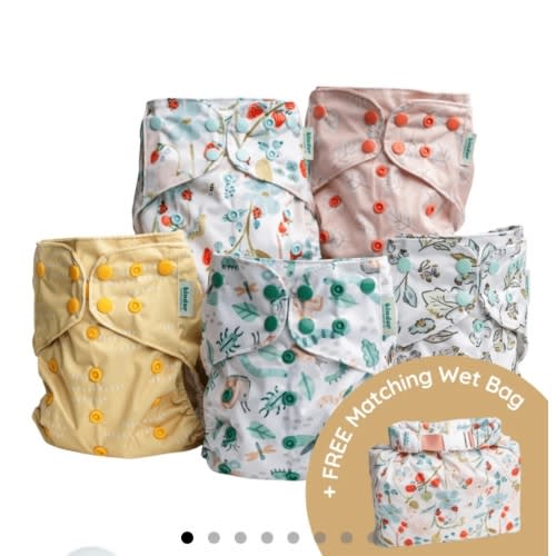 Flutter & Flower Value Bundle + FREE matching wet bag – Kinder Cloth Diaper Co.