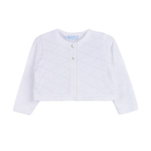 Girls Cropped Knit Cardigan for Special Occasions | Feltman Brothers