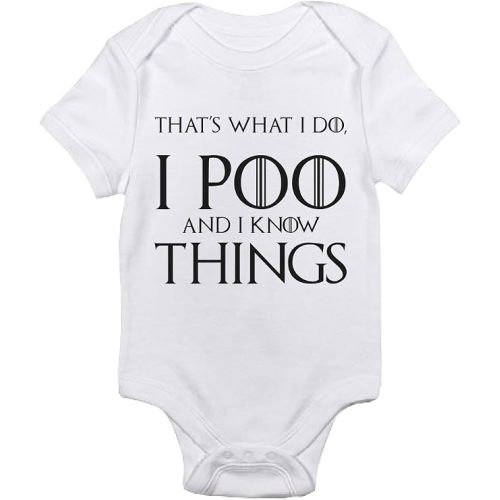T-Rex Apparel "That's What I Do, I Poo and I Know Things Game of Thrones