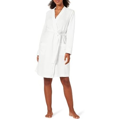 Amazon Essentials Women's Lightweight Waffle Full-Length Bath Robe (Available in Plus Size)