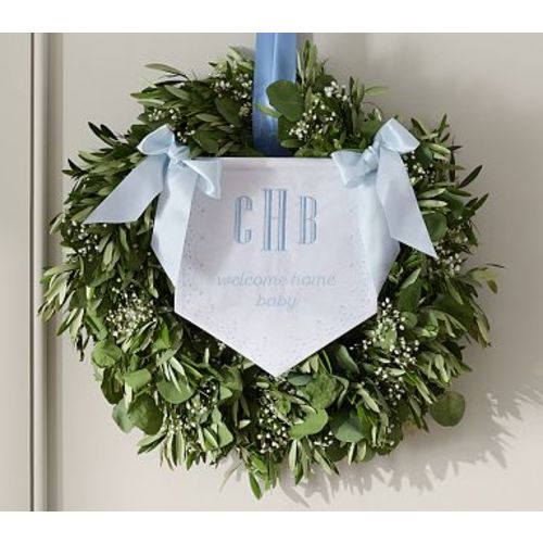 Welcome Home Baby Hanging Sign, Blue