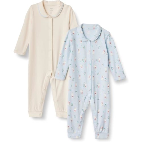 Amazon Essentials x Sofia Grainge Unisex Babies' Footless Sleepsuit, Pack of 2