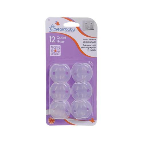 Dreambaby 12pc Baby Safety Outlet Plugs Au Nz Power Points Cover Kit
 - Clear