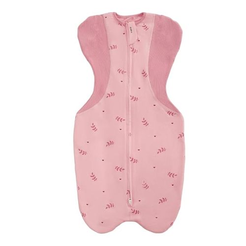 KIDIRA Swaddle for Newborns, Baby Swaddles 0-3 Months 5-13lb, Swaddle Sleep Sack 0-3 Months Newborn with Moisture-Wicking Fabric, Promotes Healthy Hip Development, 2-Way Zipper, 1Pack (Pink Print)