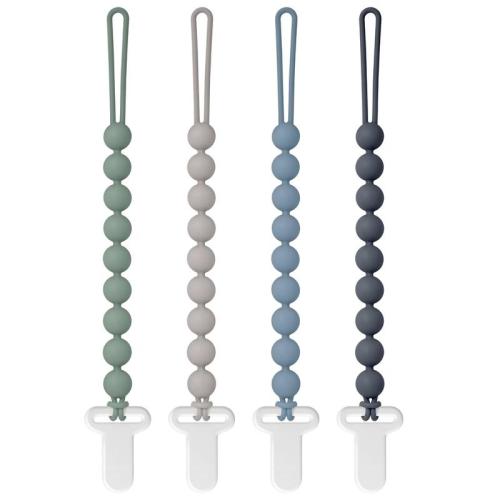 Silicone Pacifier Clips for Babies - 4-Pack Stylish Round Pacifier - TikTok Shop