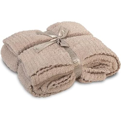 Barefoot Dreams CozyChic Throw Blanket - Stone