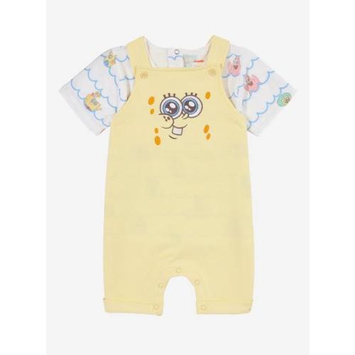 SpongeBob SquarePants Chibi SpongeBob Infant Overall Set - BoxLunch Exclusive