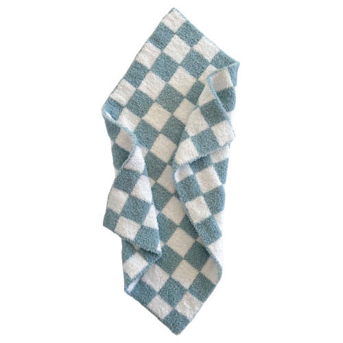 Phufy® Bliss Checkerboard Mini Blanket, Powder