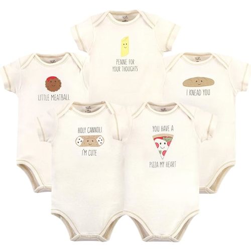 Touched by Nature Unisex Baby Organic Cotton Bodysuits - 3-6 Months