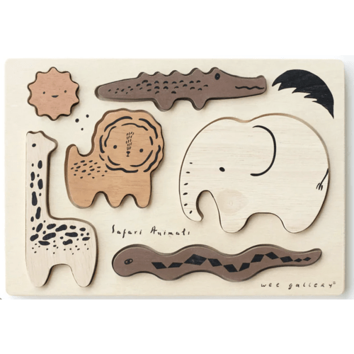 Safari Animals Wooden Tray Puzzle