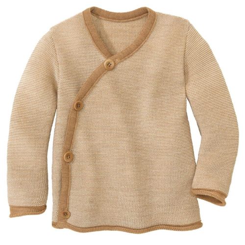 Ecoable Baby Long Sleeve Thermal Cardigan Sweater, Organic Merino Wool, Boys and Girls Sizes Newborn - 4 Years