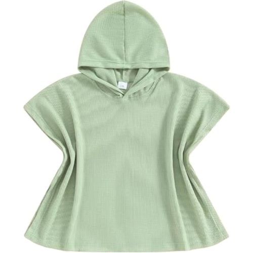 Balaflyie Kids Swim Cover up Girls Boys Waffle Towel Poncho Swimsuit Coverups for Beach, Pool, Bath