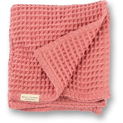 Bella Tunno Waffle Baby Blanket, 100% Cotton, Soft, Breathable & Lightweight, 40" x 40" Swaddle Blanket for Newborns, Infants, Boys & Girls, Cozy Throw for Crib, Stroller, Travel & Nursery