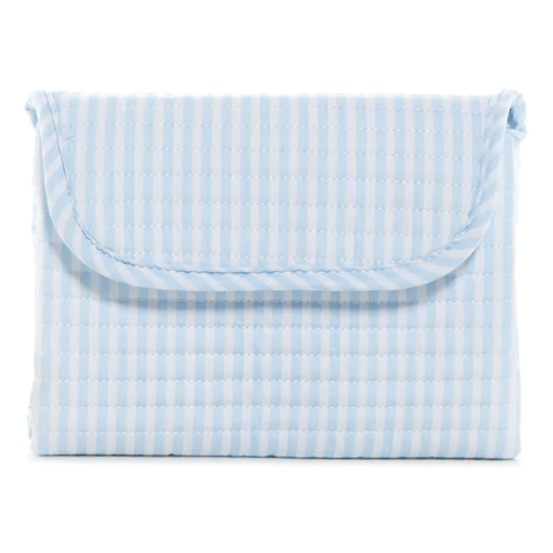 TRVL Pimlico Stripe Blue Quilted Changing Mat