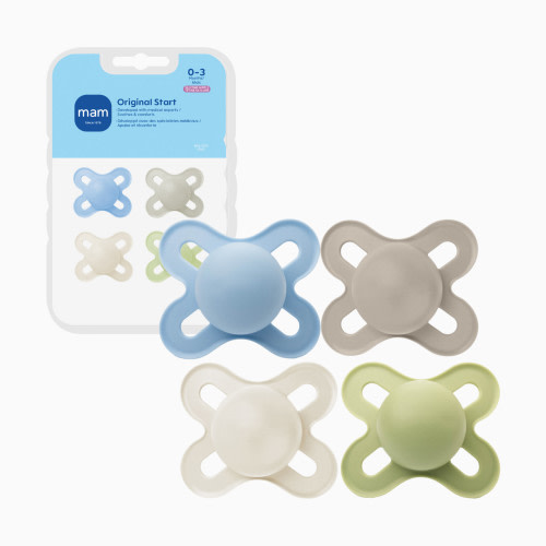 MAM Original Start Matte Newborn Baby Pacifier 0-3 Months (4 Pack)