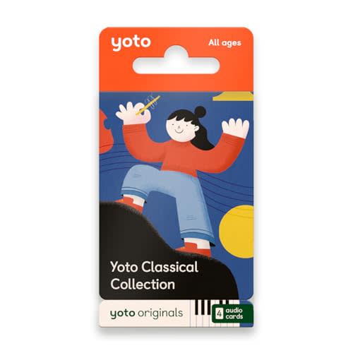 Yoto Classical Collection – 4 Kids Musical Audio Cards for Use with Player & Mini All–in–1 Audio Device, Educational & Screen–Free Listening with Relaxing Music for Naptime Bedtime & Winding Down