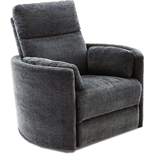 Radius - Mediterranean Power Swivel Glider Recliner for Adults with USB and Type-C Ports, Single Sofa Chair for Living Room