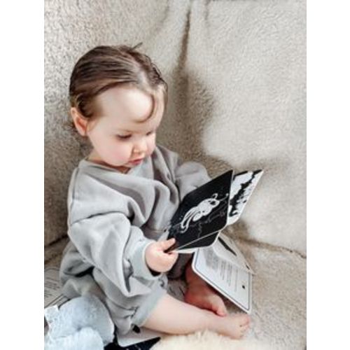 Black and white flash cards Ocean animals