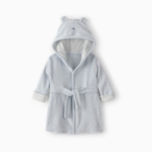 Carter's Hooded Terry Robe - Blue Bear, 0-9 M