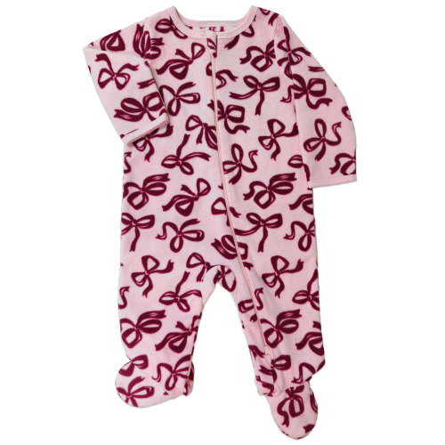 Wonder Nation Baby Fleece two-way zipper footed Sleep N Play Pajamas, Sizes Preemie-6/9 Months