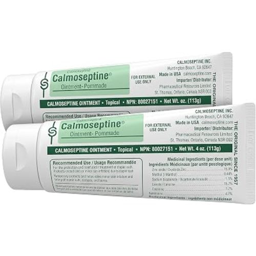 Calmoseptine Ointment for Skin irritations, Diaper Rash, Heat Rash, Insect Bites, and as a Moisture Barrier for Conditions Involving Broken Skin or rashes, 1 Count (Pack of 2)