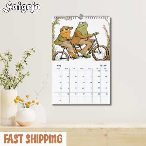 Frog and Toad 2026 Wall Calendar - Classic Children's Book Decor - Kid Room Decor