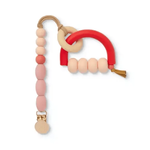 Brands We Love Rose Arch Ring Teether + Clip Set by Janie and Jack