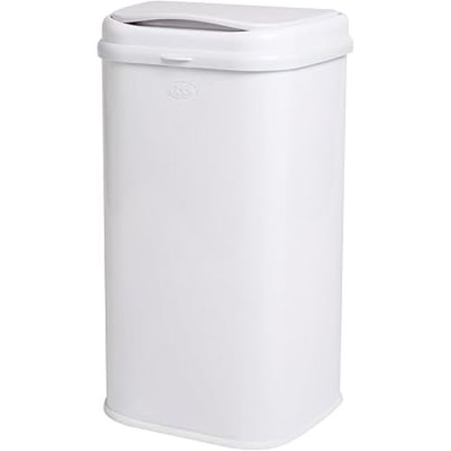 Ubbi Stainless Steel Venti Diaper Pail, Odor Locking, No Special Bag Required, Award-Winning, Registry Must-Have, White