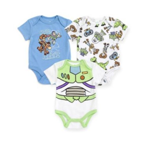 Baby Boys Disney Bambi Lion King Mickey Minnie Mouse Winnie the Pooh Princess Dumbo 3 Pack Bodysuits Newborn to