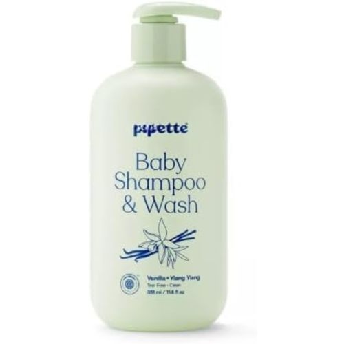 New Pi-pette Tear-Free Baby Shampoo & Wash, Sensitive Skin, Vanilla + Ylang Ylang, 11.8 fl oz