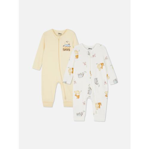 0-24mths | 2pk Disney’s Winnie the Pooh Zip-Up Onesies