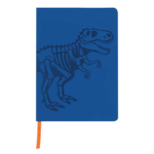 Ecokind Dinosaur Soft Cover PU Journal, 120 Sheets, 5.75" x 8", Ribbon Marker & Printed Page Edges
