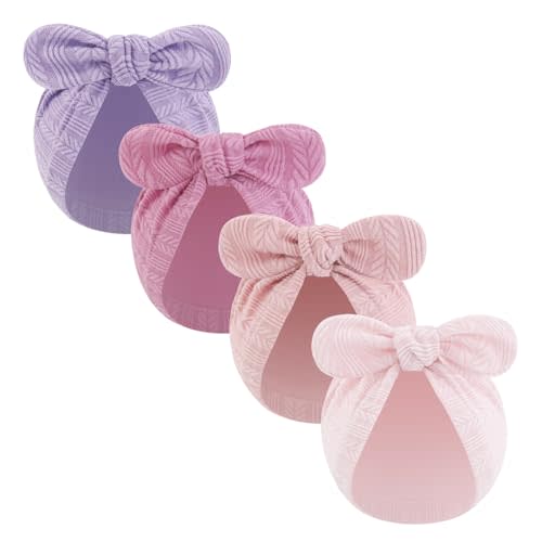 LIDHAY Newborn Baby Bow Knot Turban Hat Infant Hospital Hat Cotton Head Wrap Beanie Cap for Toddler Boys Girls 0-12 Months
