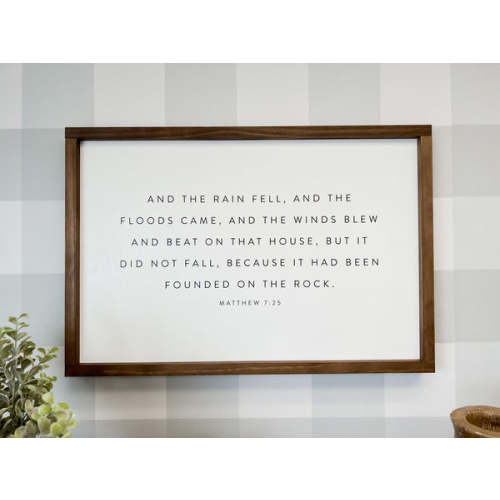 And the Rain Fell, and the Floods Came – Lily and Sparrow