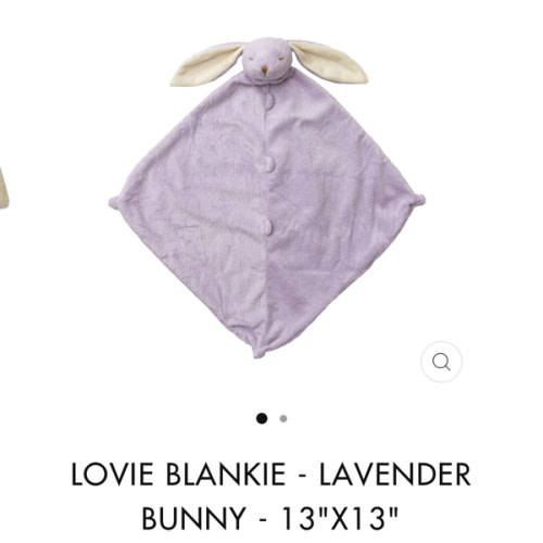 Lovie Blankie - Lavender Bunny – Angel Dear