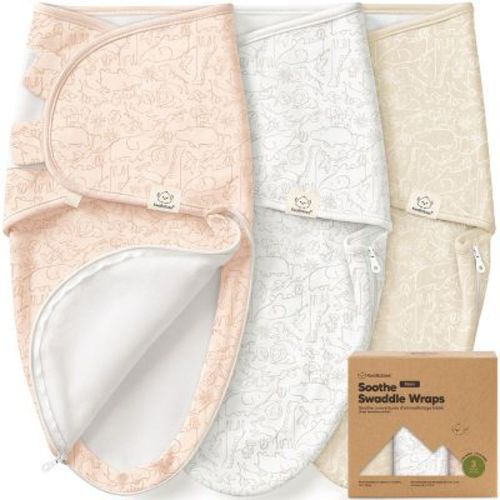 KeaBabies 3pk Organic Swaddle Sleep Sacks Baby, Newborn Swaddles Wrap 0-3 Months, Soft Premies Wearable Swaddle Blanket (Wild Horizon, OS)