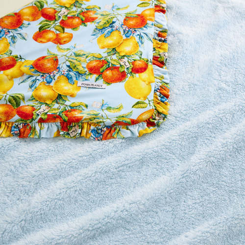 Nursery blanket Color/pattern:Lucia Ruffled Luxette Plush Patoo®