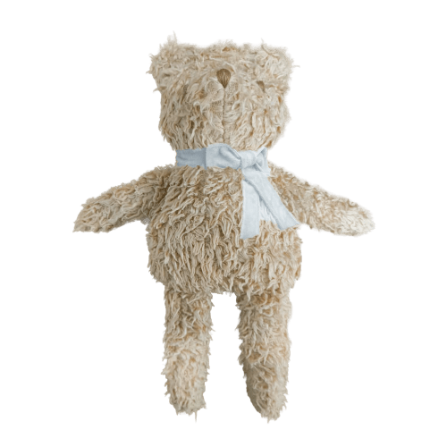 Harper Bear Plush Toy - Blue Bow