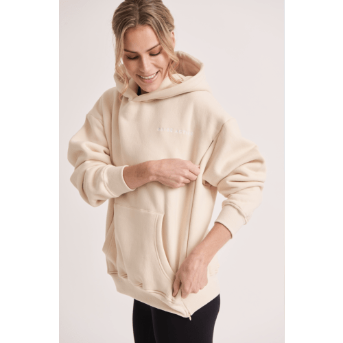 Beige Breastfeeding Hoodie – Baise Active