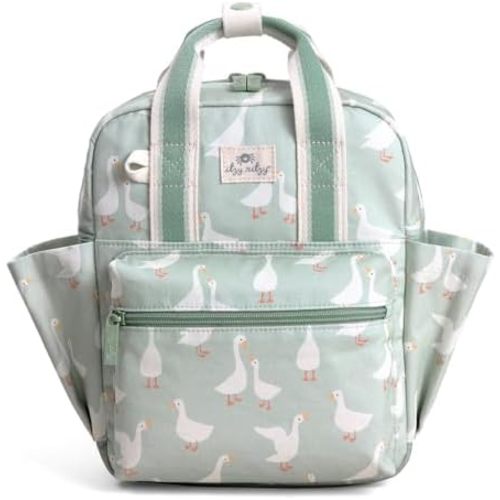 Itzy Ritzy Toddler Backpack, Baby Daycare Bag w/Spacious Interior (Goose)