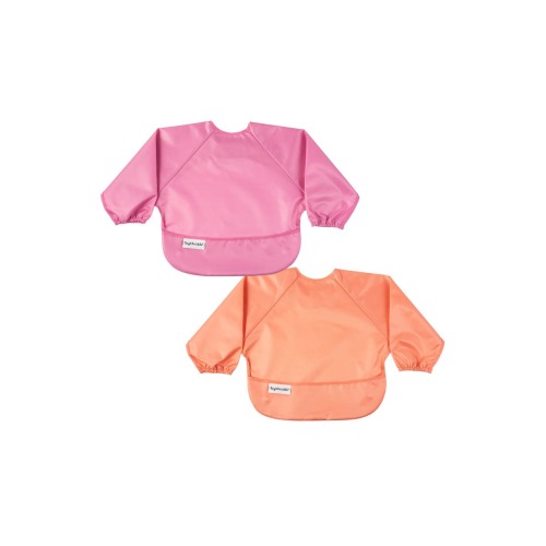 Mess-Proof/Waterproof 2-Pack Long-Sleeve Bib - Small