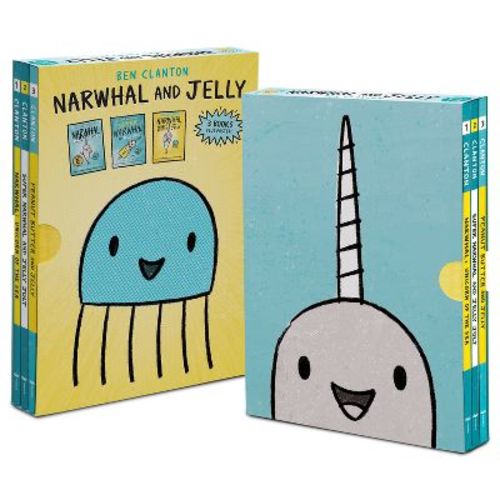Narwhal and Jelly Box Set (Paperback Books 1, 2, 3, and Poster) - (Narwhal and Jelly Book) by Ben Clanton (Mixed Media Product)