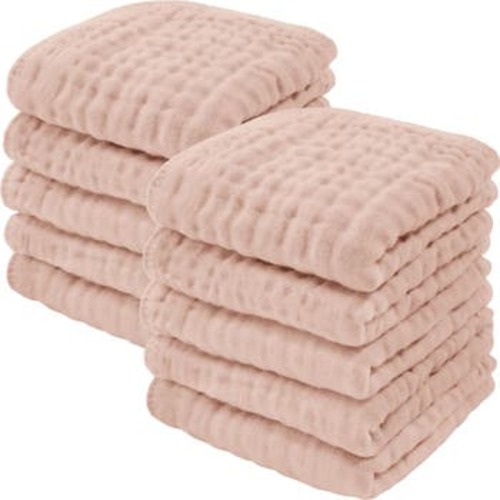 Muslin Washcloths - Pack of 10