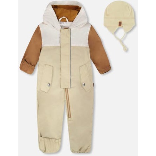 Mid-Season One-Piece Outerwear with Hat, 6M