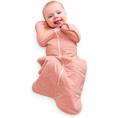 Love to Dream Warm Swaddle UP 2.5 TOG Baby Sleep Sack for Autumn & Winter | Arms Up Position for Self-Soothing, Secure Fit Calms Startle Reflex | Small 8-13 lbs, Rose