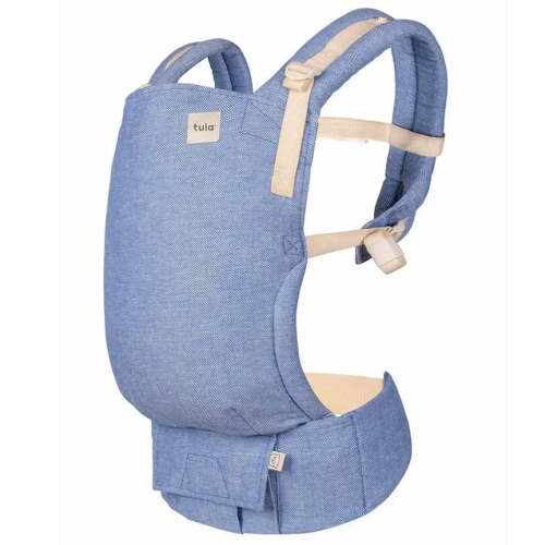 Linen Free-to-Grow Baby Carrier - Ocean