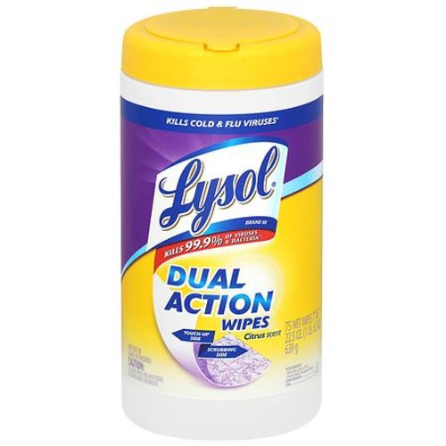 Lysol Dual Action Wipes Citrus